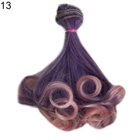 Party Doll Cosplay DIY Curly Wig Long Anime Extension Hairpiece