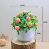 Simulated Plants Green Apples Oranges Cherries Potted Plants Desktop Decor Plant