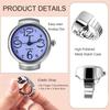 JewelryWe Stainless Steel Link Watch Ring Waterproof Analog Quartz Business Casual Fashion Accessory