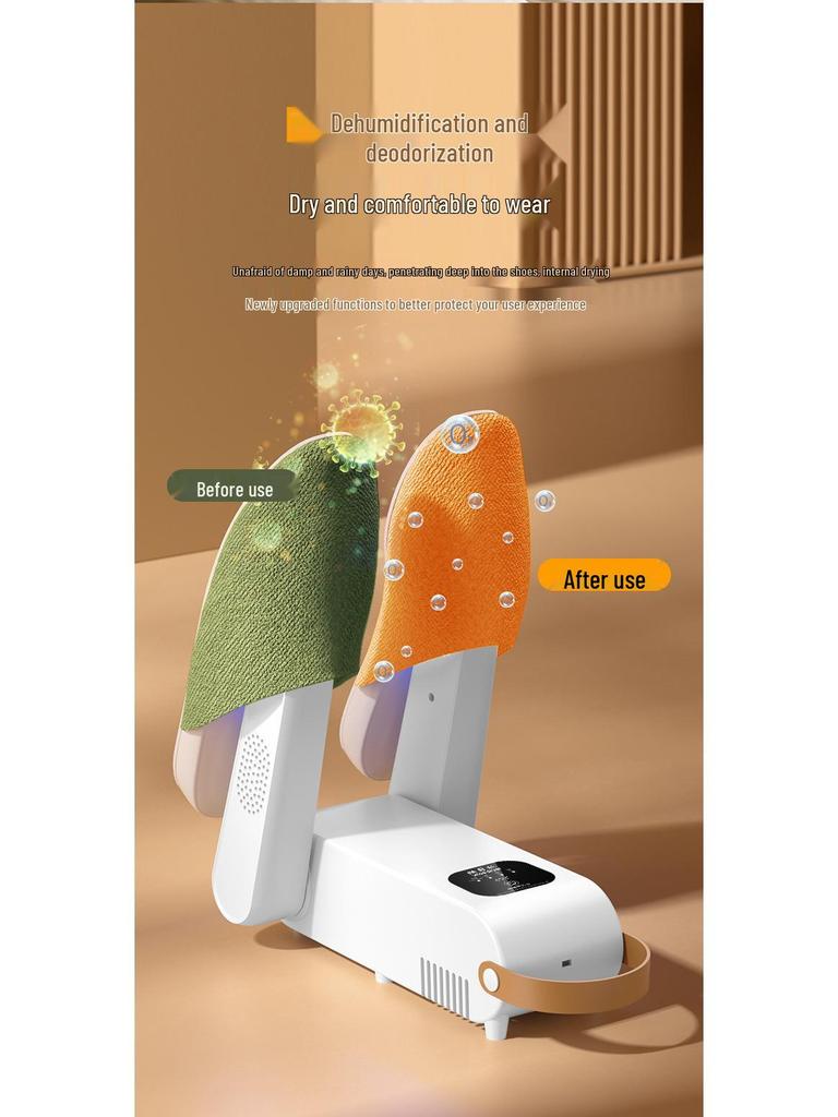 Dual-Use Shoe Deodorizing & Sterilizing Dryer for Wet and Dry Shoes - Home Shoe Drying and Baking Machine.