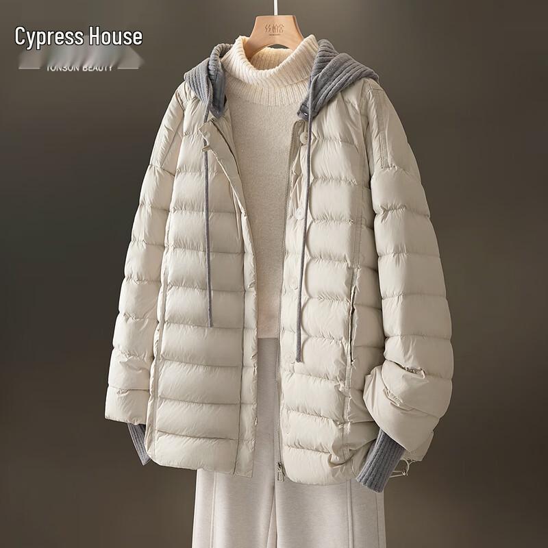 

Женская зимняя куртка Sibaishi с цветными блоками, 90% пух M