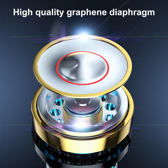 C52 Wired Earbuds Wire Control Noise Reduction In-ear Metal Dual Moving Coil Eight-core 3.5mm Earphones for Gaming