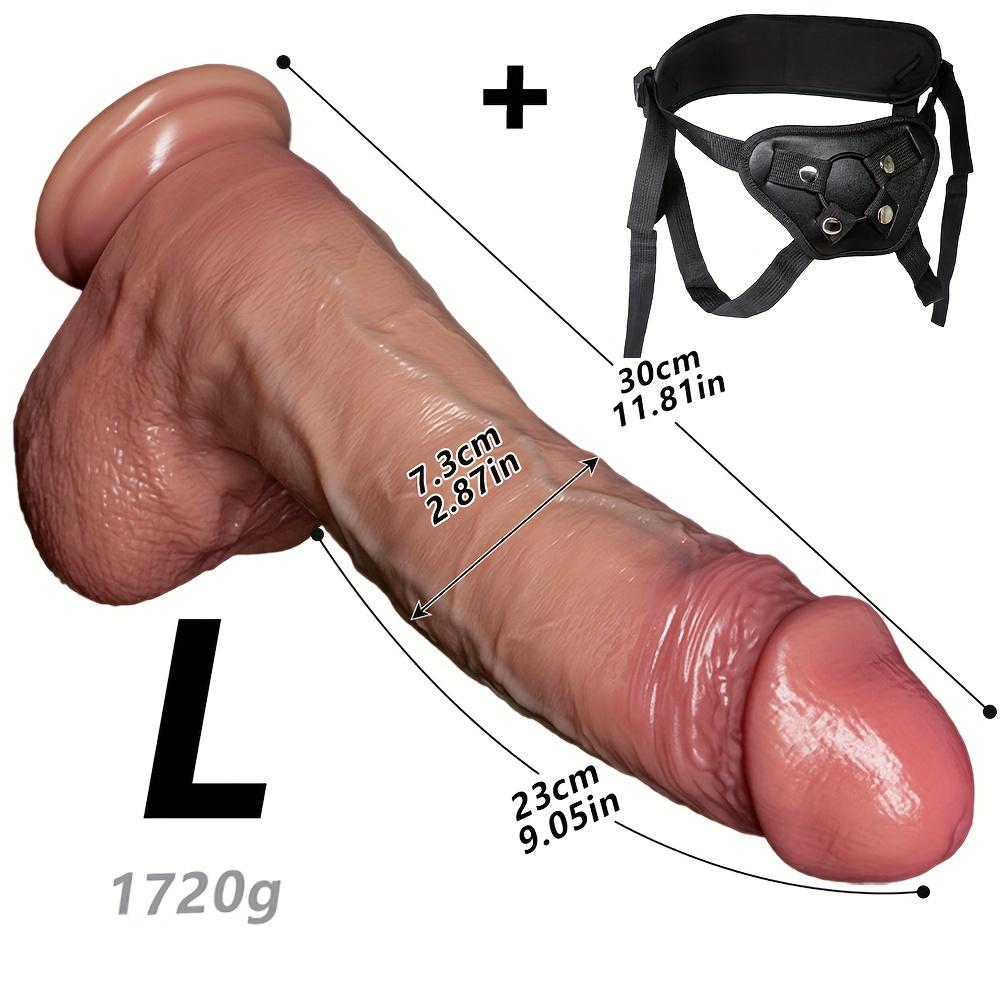Strap-On Dildo Set for Men & Women – Detachable Panty Harness with Soft Liquid Silicone Realistic Dildo,Wearable Design, Real Touch & Easy To Clean