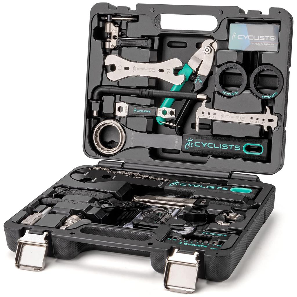 CYCLISTS Professional Bicycle Tool Shimano for Road Cross and Includes Torque Puncture Repair and Toolbox 26-Piece Set, Compatible, Bikes, Bikes,