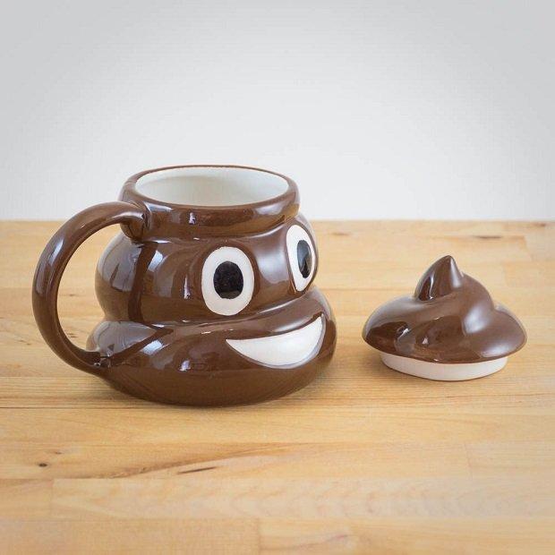 Kubek ceramiczny kupa mem emotka na urodziny prezent do kawy herbaty