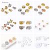 18K/14K Gold Plated Metal Earring Back Plug Cap For DIY Blocked Earrings Backs Stoppers Ear Accessories,Earring Back For Studs