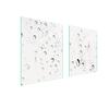 PLAQUE DE PROTECTION EN VERRE POUR PLAQUE DE CUISSON 85x52 GOUTTES