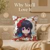 Novel T-The Holy Grail of ErisS Cushion Cover Double-Sided Printed Pillow Cover Hypoallergenic Dust-Mite Proof