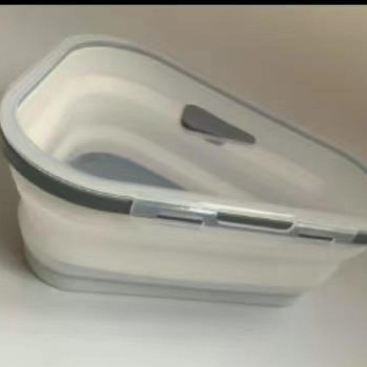 

Silicone Pizza Box - Reusable Over 1000 Times, Foldable for Space-Saving Storage, Food-Grade Materia белый