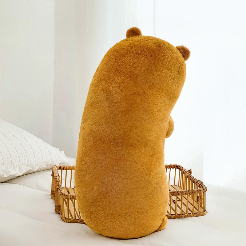 Adorable Kitten & Capybara Hug Pillow - Long Animal Plush Doll 60cm