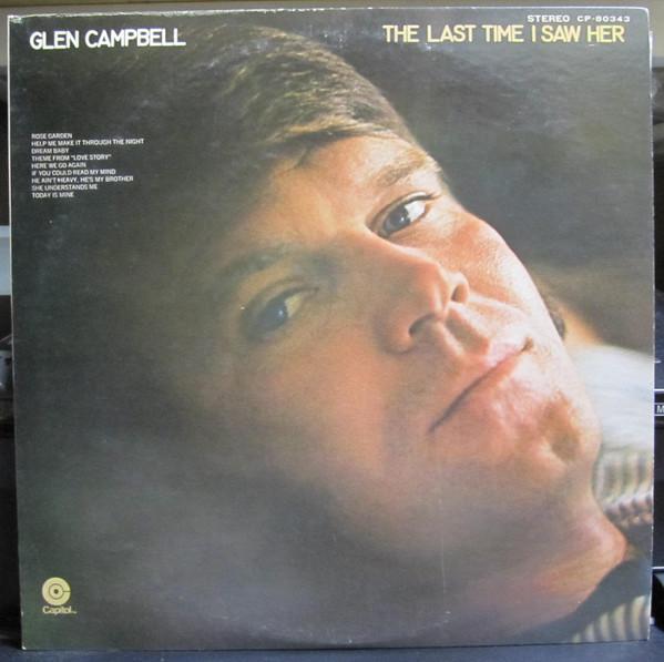 

LP Record GLEN CAMPBELL Last Time I Saw Her CP80343PROMO CAPITOL 1972 Japan CountryFolk Used