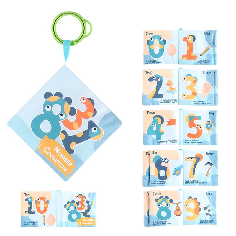 

Engaging Washable Tearresistant Soft Cloth Book For Infant Animals With Number