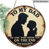 2D Flat 1pc, 8x8 In, Dad's Special Day Logo Aluminum Metal Logo - Perfect Gift for Birthday, Father's Day, and Thanksgiving | Suitable for Family