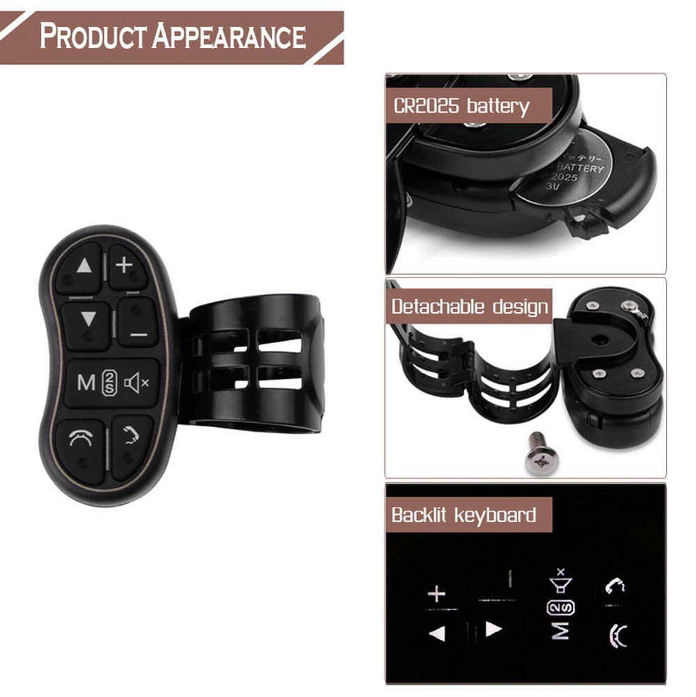 Car Multimedia Remote Control Car DVD MP5 Android Player Wireless Remote Control Steering Wheel Multifunctional Remote Control