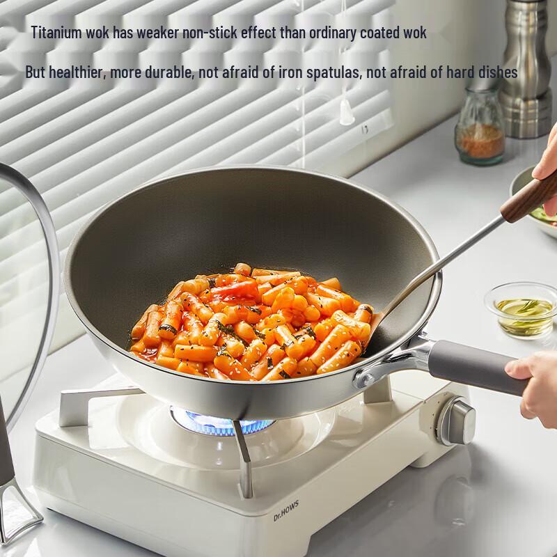 Chui Da Huang Titanium 32cm Stir-fry Wok