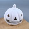 Halloween ceramic plain pumpkin candle holder, pottery bar DIY painted white embryo plaster doll colored white mold ornament