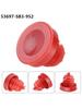 Steering Pump Reservoir Cap Plug Cover Power Red Waterproof 36x35mm 53697-SB3-952 Accessory For Acura For Honda
