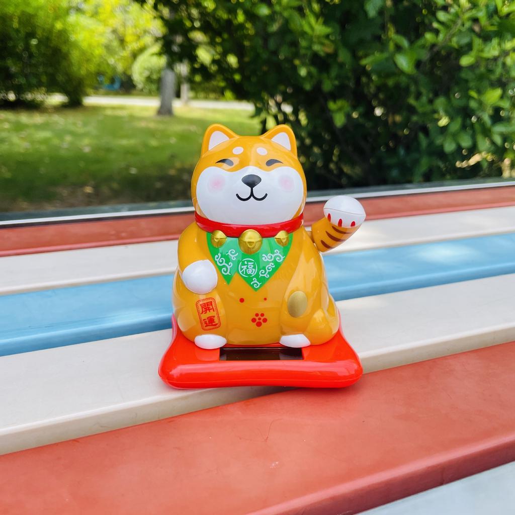 Solar New Lucky Cat Car Ornaments Interior Styling Accessories Holiday Gifts for Home Car Hotel Restaurant Decor Craft