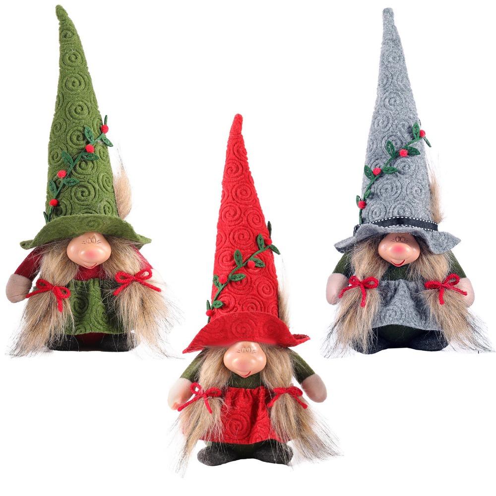 Creative Gnome Long Hat Witch Decorated Beautiful Forest Man Doll  Family Party