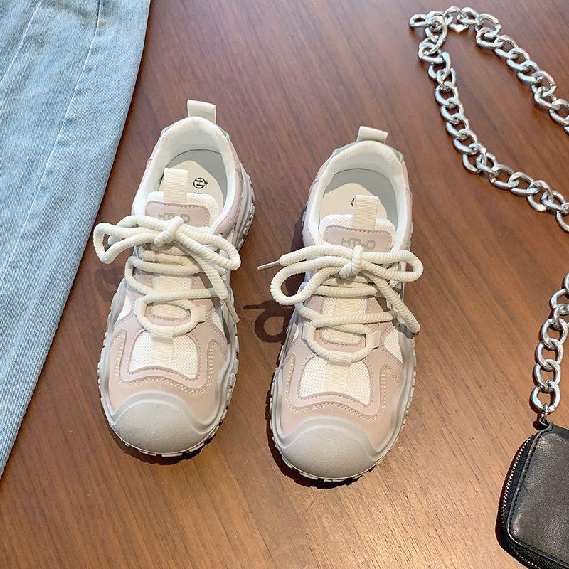 Suitable for Running, Little White Casual Shoes, Sports Shoes, Women's Shoes, New Summer Breathable Thick-soled Mesh Shoes