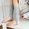 White Foot Socks for Women Spring and Summer, Thin Ballet-style Calf Socks for Slimming, Long Tube Yoga Pile Socks