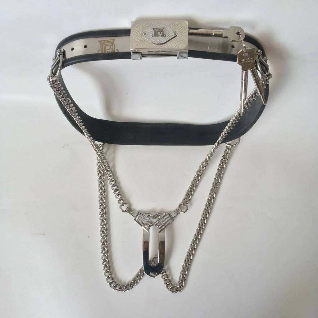 New Invisible Female Stainless Steel Chastity Belt Adjustable Waist Metal Lock Device Panties Metal Underwear Sex Toys for Woman