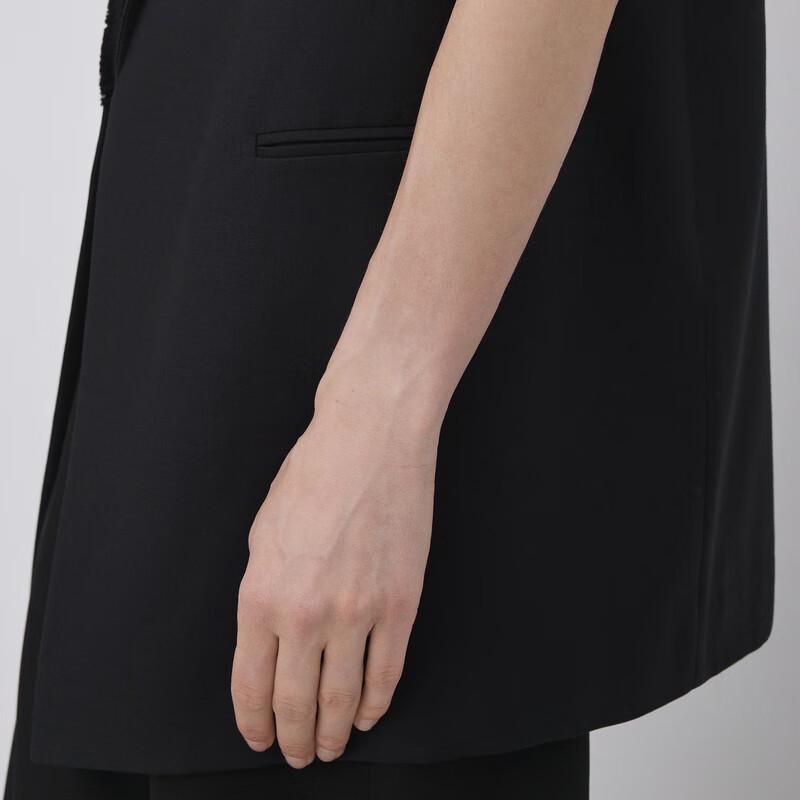 LESS 2023 Autumn Lapel Sleeveless Vest