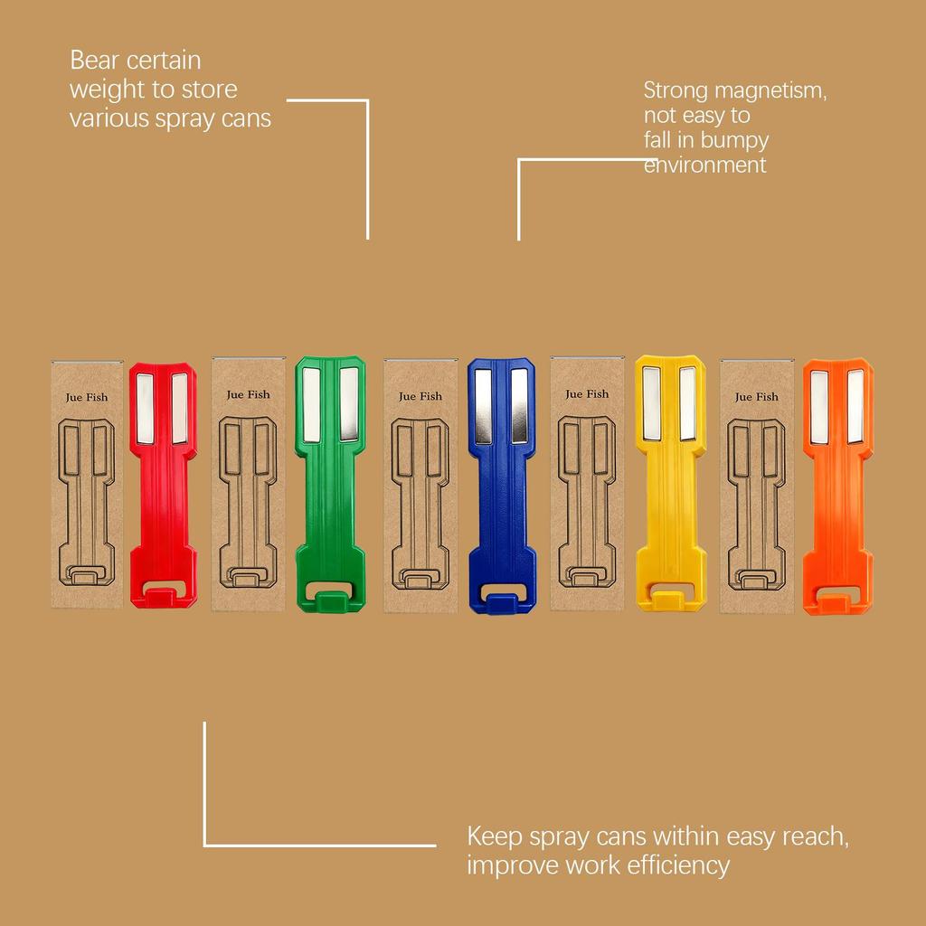 Magnetic Spray Can Holder Wall Rack for Garage Toolboxes