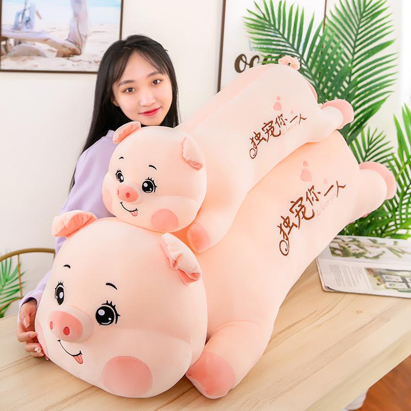 Adorable Pig Plush Pillow For Girls Cozy Bedside Cushion With Pp Cotton Stuffing