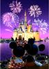 Couple Watching Fireworks - Mickey Mouse - 5D Diamond Painting Set, Handmade Craft, Stress Relief Diamond Art Home Decor Mural, Interior Decor,