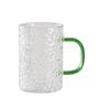 Hammered High Borosilicate Glass Mug with Handle