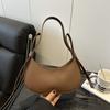 Bag Women's New Popular Niche Design Bow Crescent Bag Premium Texture Portable Messenger Bag Versatile