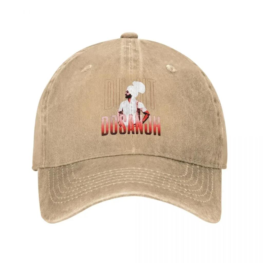 Diljit Dosanjh Punjabi Singer Men Women Baseball Cap Born To Shine Distressed Denim Washed Cap Hat Vintage Outdoor Gift Snapback