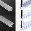 1M 6-12mm F U H Shape Glass Door Sealing Strips Silicone Rubber For Bathroom Screen Window Glass Door Weatherstrip