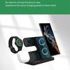GY-Q10B 3 In 1 Fast Charger Pad Wireless Charging Station for Qi Standard Phone/Samsung Galaxy Watch/Earphone