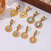Women's Vintage-Style Stainless Steel Diamond Earrings: High-End, Luxurious, and Elegant