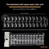 120/320Pcs Clear Solid Oval Triangle Square Shape Nail Tools Nail Table Color Card Display DIY Manicure Nail Tips Practice Tools