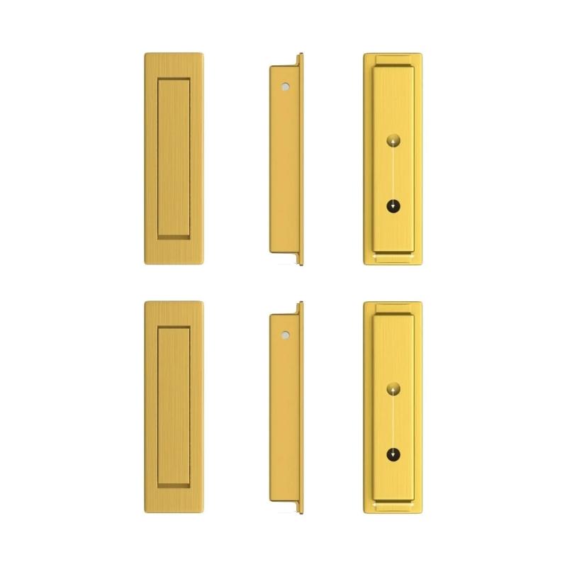 Recessed Cabinet Door Pull Handle Flush Mount Drawer Handle Kitchen Cupboard Sliding Door Handles Furniture Hardware