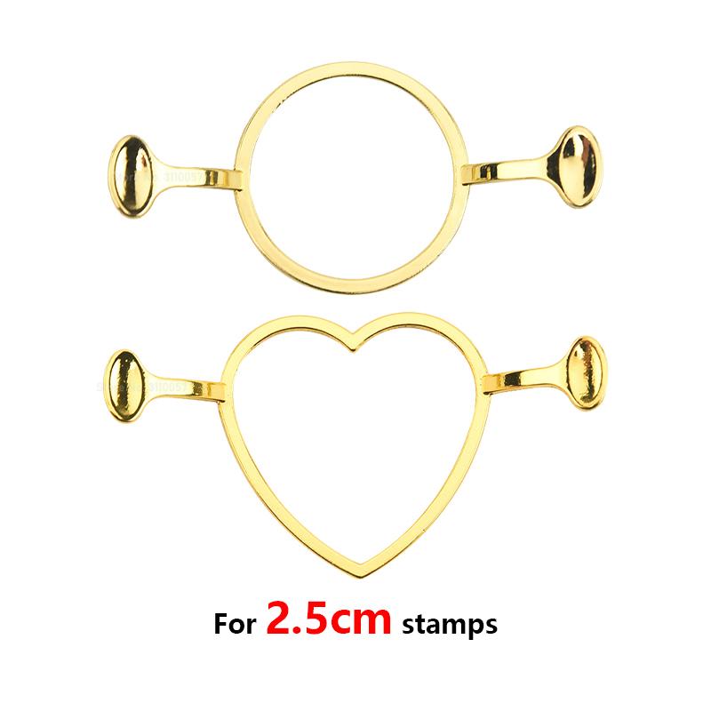 2/1pcs Wax Seal Stamp Molds Fixer Love Round Flower Shape DIY Tools Invitation Greeting Card Wedding Seals for 2.5cm Seal Stamp
