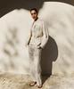 Rough Side White Label French Linen Jacket Oyster