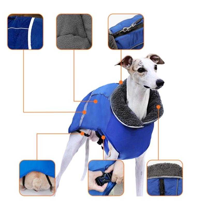 Large Breed Dog Clothes Warm Canine Coat Comfortable Dog Attire Padded Dog Vests for Dogs of Various Size