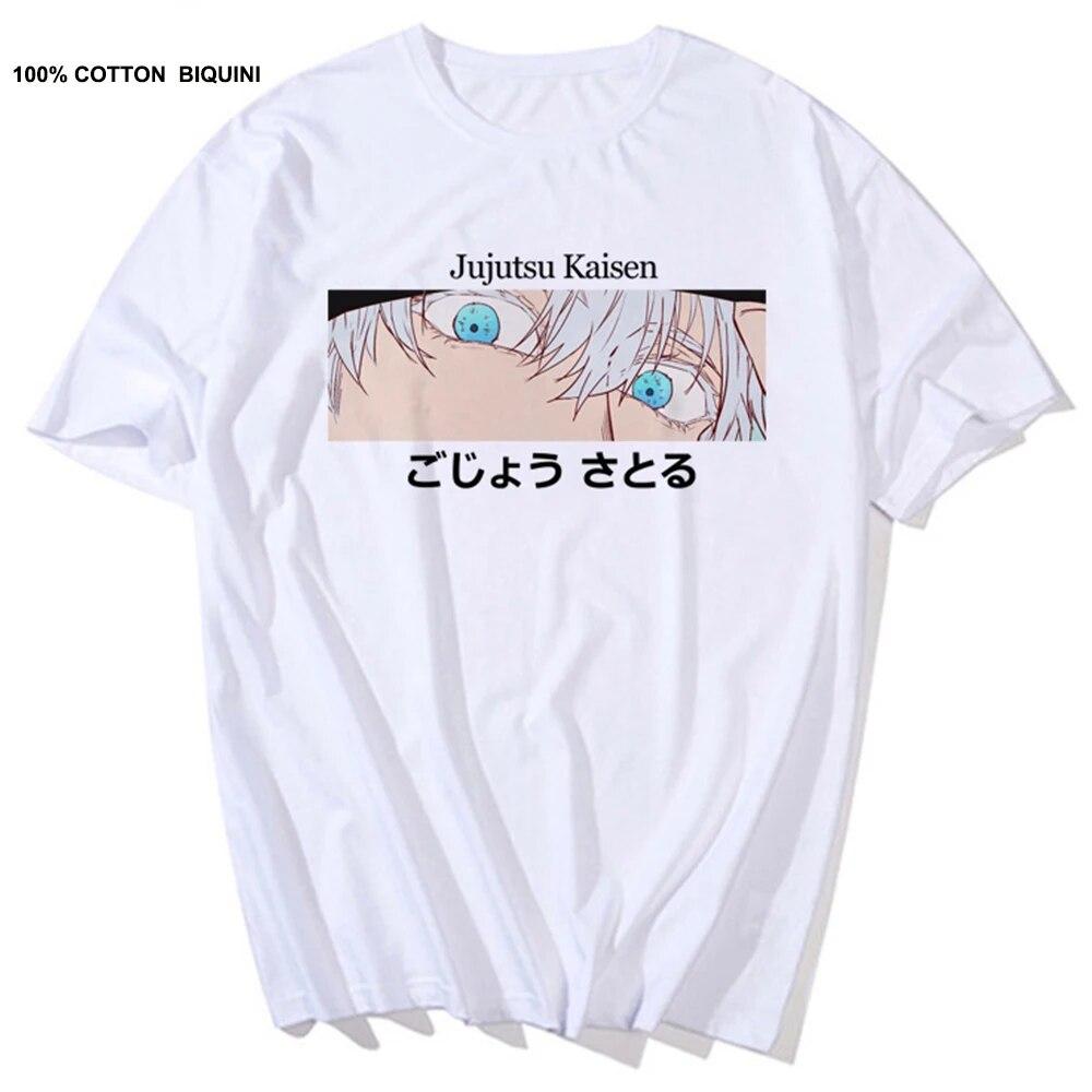 Japońskie anime Jujutsu Kaisen t-shirty unisex Itadori Yuji drukuj koszulki w stylu Harajuku Sukuna fajne unisex 100% bawełniana koszulka z krótkim rękawem