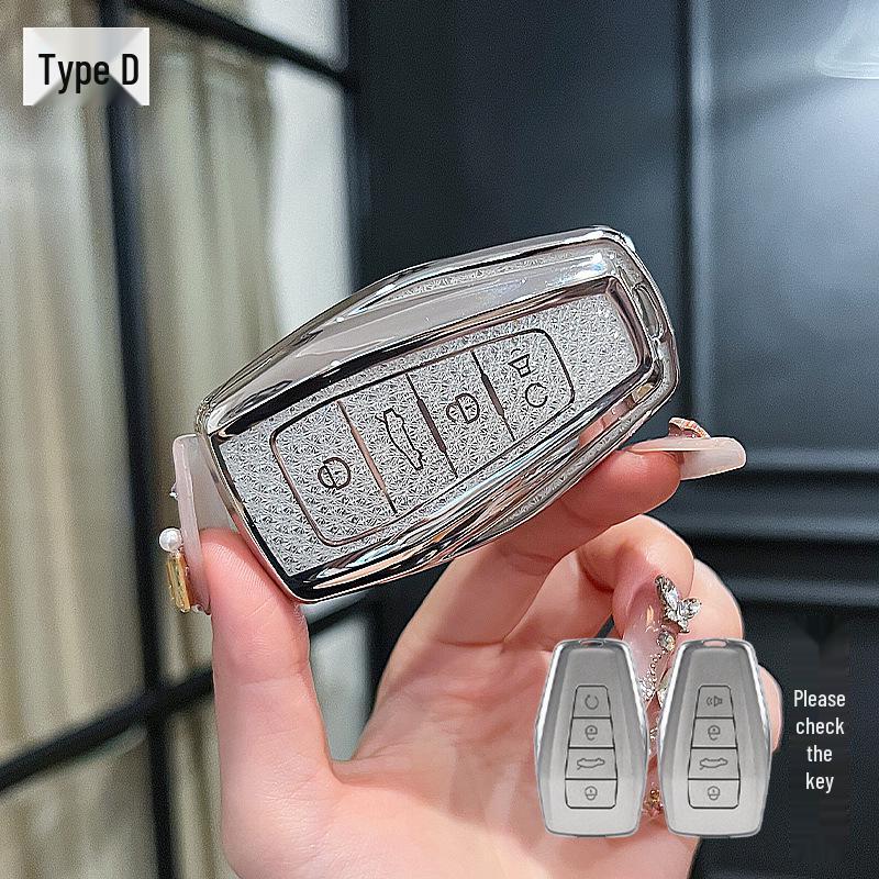 Geely Key Case for Binyue, Boyue, Emgrand GL, Binrui, Borui, Xingrui, and Xingyue Models; Featuring a Stylish Girls' Buckle