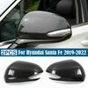 For Hyundai Santa Fe - Car Rearview Side Mirror Cover Wing Cap Exterior Sticker Door Rear View Case Trim Carbon Fiber