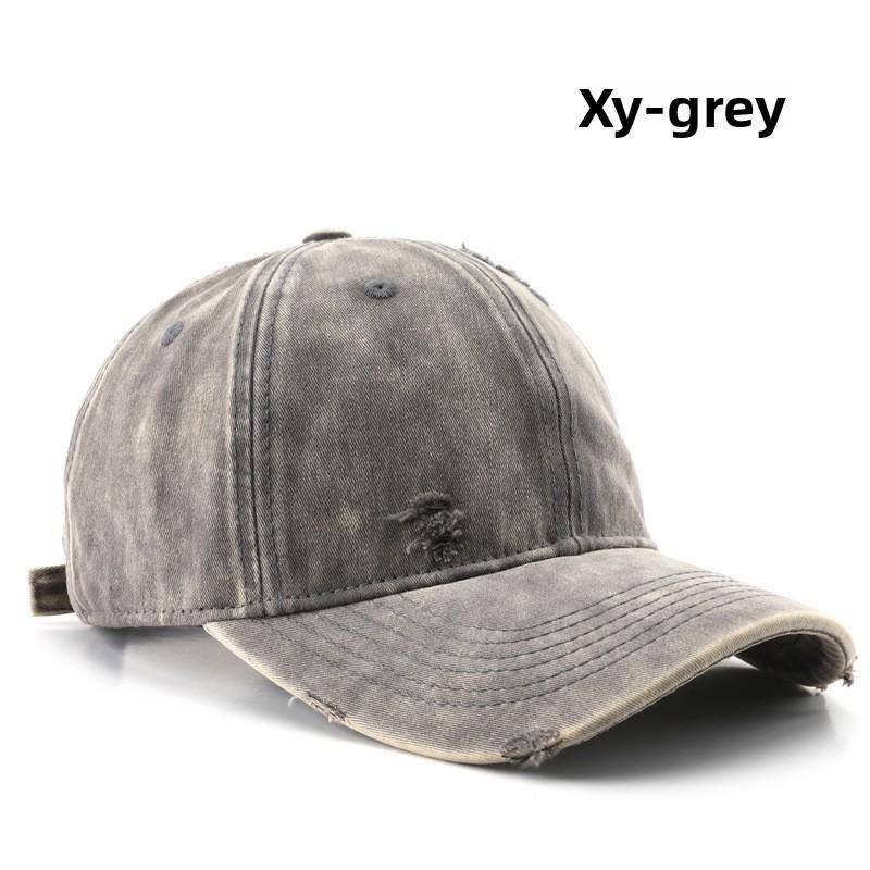 Vintage Style Cotton Baseball Cap With Sun Protection For Outdoor Activities