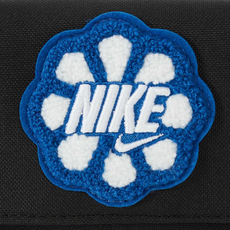 Nike Solid Color Minimalist Logo Patch Versatile Fabric Shoulder Crossbody Bag Women Bags Black HQ2109-010