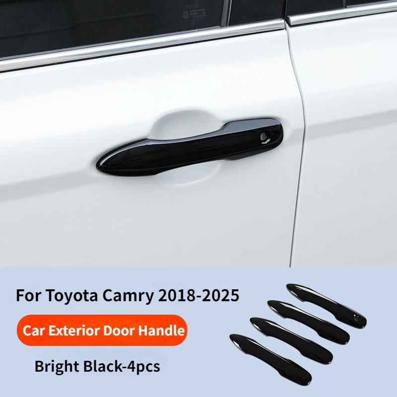 

For Toyota Camry 2018-2025 Exterior Door Handle Sets Outside Handle Panel Pull Trim Cover Car Accessories ABS Automobile Parts