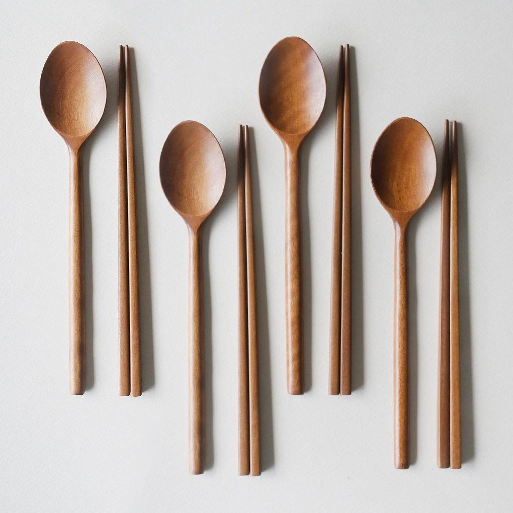 

Romwood Rosewood Wooden Basic Spoon Set of 4