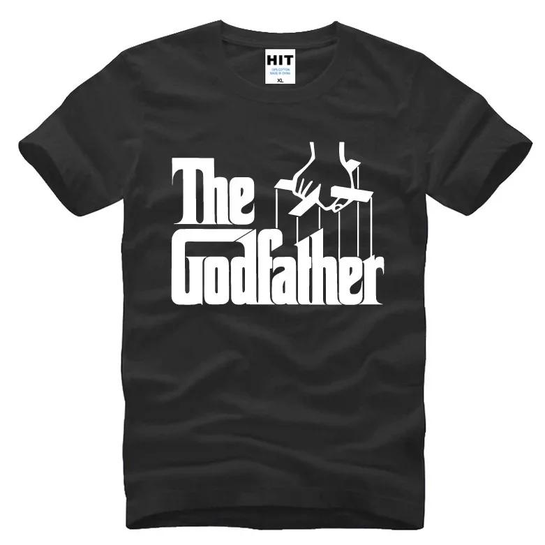Fashion The Godfather T Shirts Men Letter Printed t shirt Short Sleeve Cotton Casual God Father Tops Tees L