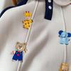 Unisex Kinder Kapuzenpullover mit Patchwork-Design und Fleece-Futter - Winterstyle 2025, Dick & Warm für Jungen